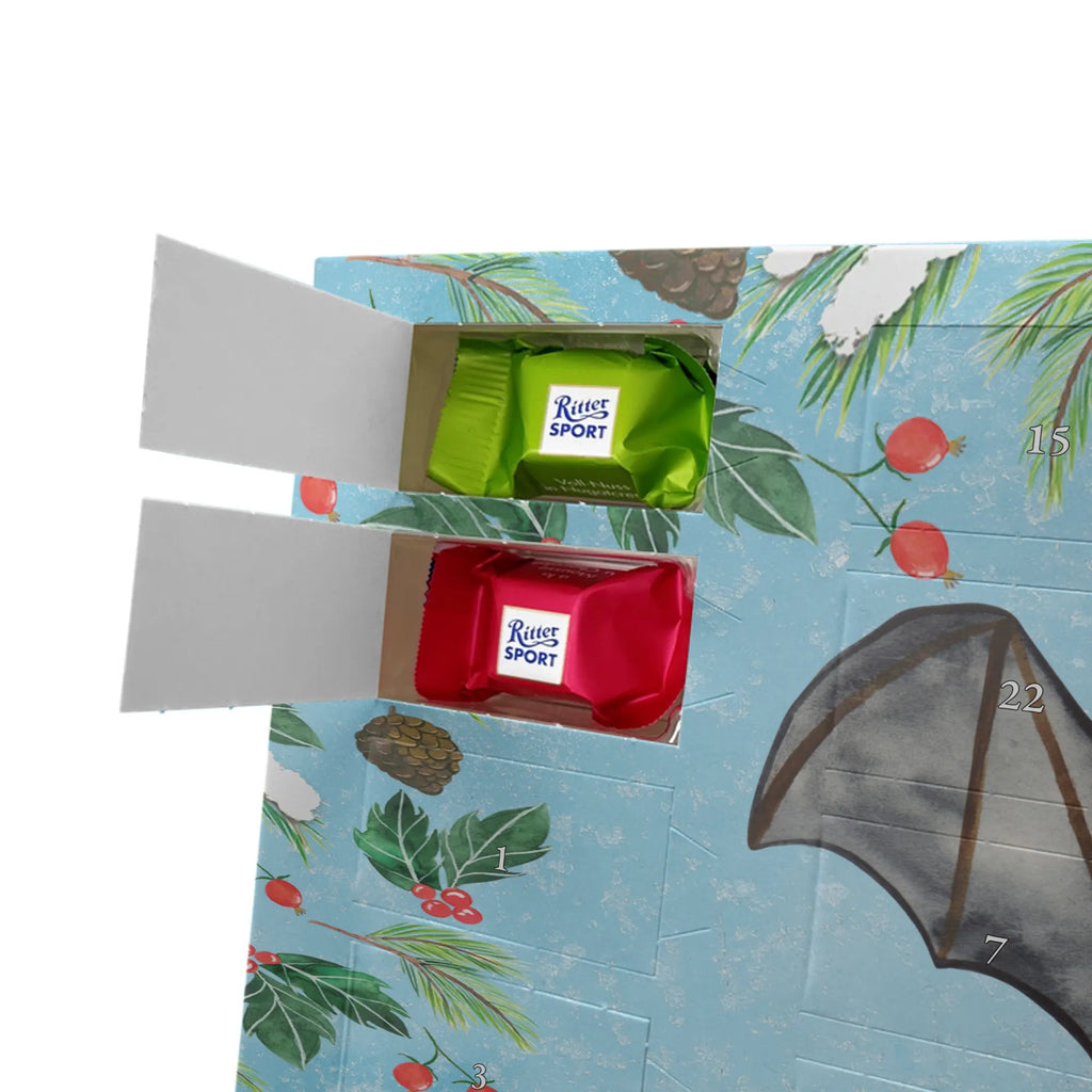 Adventskalender mit Namen Fledermaus Flügel Adventskalender mit Namen, Personalisierter Adventskalender, Tiermotive, Tiere, Gute Laune, Lustige Sprüche