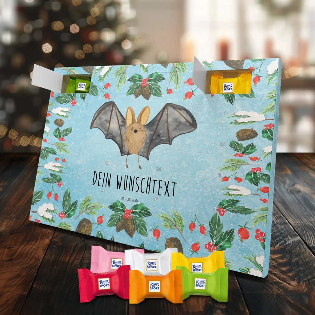 Adventskalender mit Namen Fledermaus Flügel Adventskalender mit Namen, Personalisierter Adventskalender, Tiermotive, Tiere, Gute Laune, Lustige Sprüche