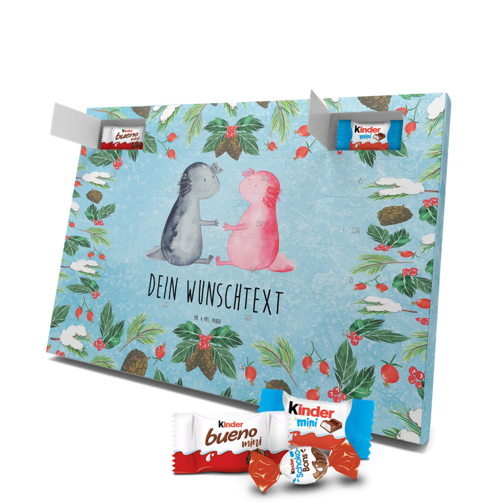 Personalisierter Schoko Adventskalender Axolotl Liebe Personalisierter Adventskalender, Adventskalender mit Namen, Axolotl, Molch, Freund, Lurch, Lurche, Liebe, Große Liebe, Verlobter, Axolot, Liebesbeweis, Jahrestag, Schwanzlurch, Valentinstag, Ehemann