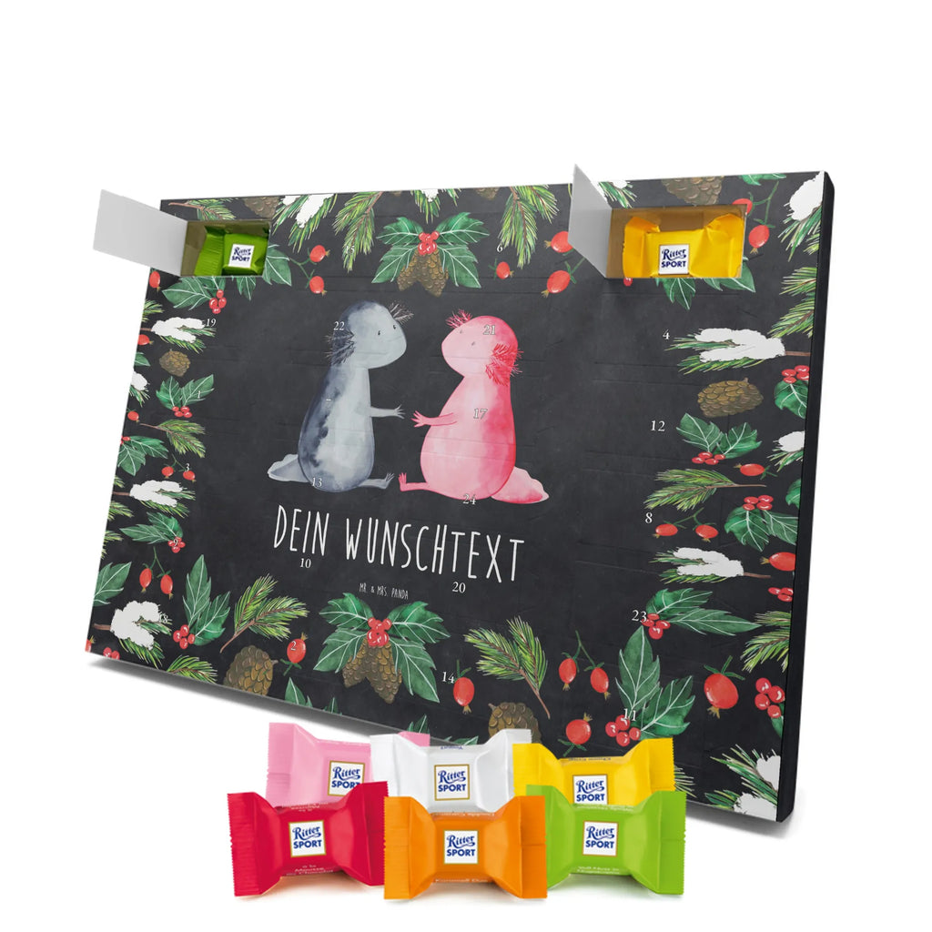 Personalisierter Schoko Adventskalender Axolotl Liebe Personalisierter Adventskalender, Adventskalender mit Namen, Axolotl, Molch, Freund, Lurch, Lurche, Liebe, Große Liebe, Verlobter, Axolot, Liebesbeweis, Jahrestag, Schwanzlurch, Valentinstag, Ehemann