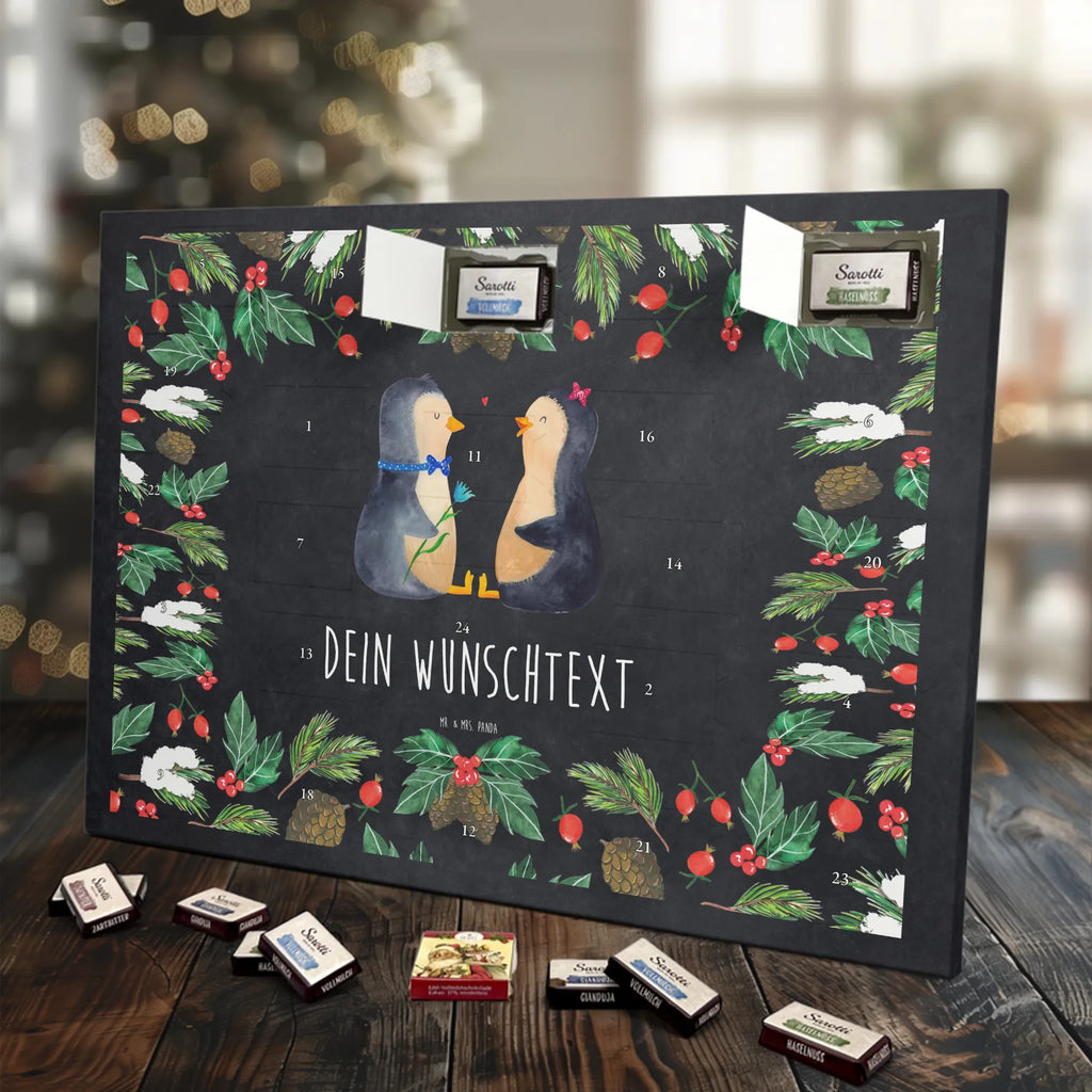 Personalisierter Schoko Adventskalender Pinguin Pärchen Personalisierter Adventskalender, Adventskalender mit Namen, Pinguin, Hochzeitsgeschenk, Liebesbeweis, Große Liebe, Jahrestag, Hochzeitstag, Pinguine, Liebespaar, Verlobung, Liebe, Liebesgeschenk, Traumpaar, Hochzeit