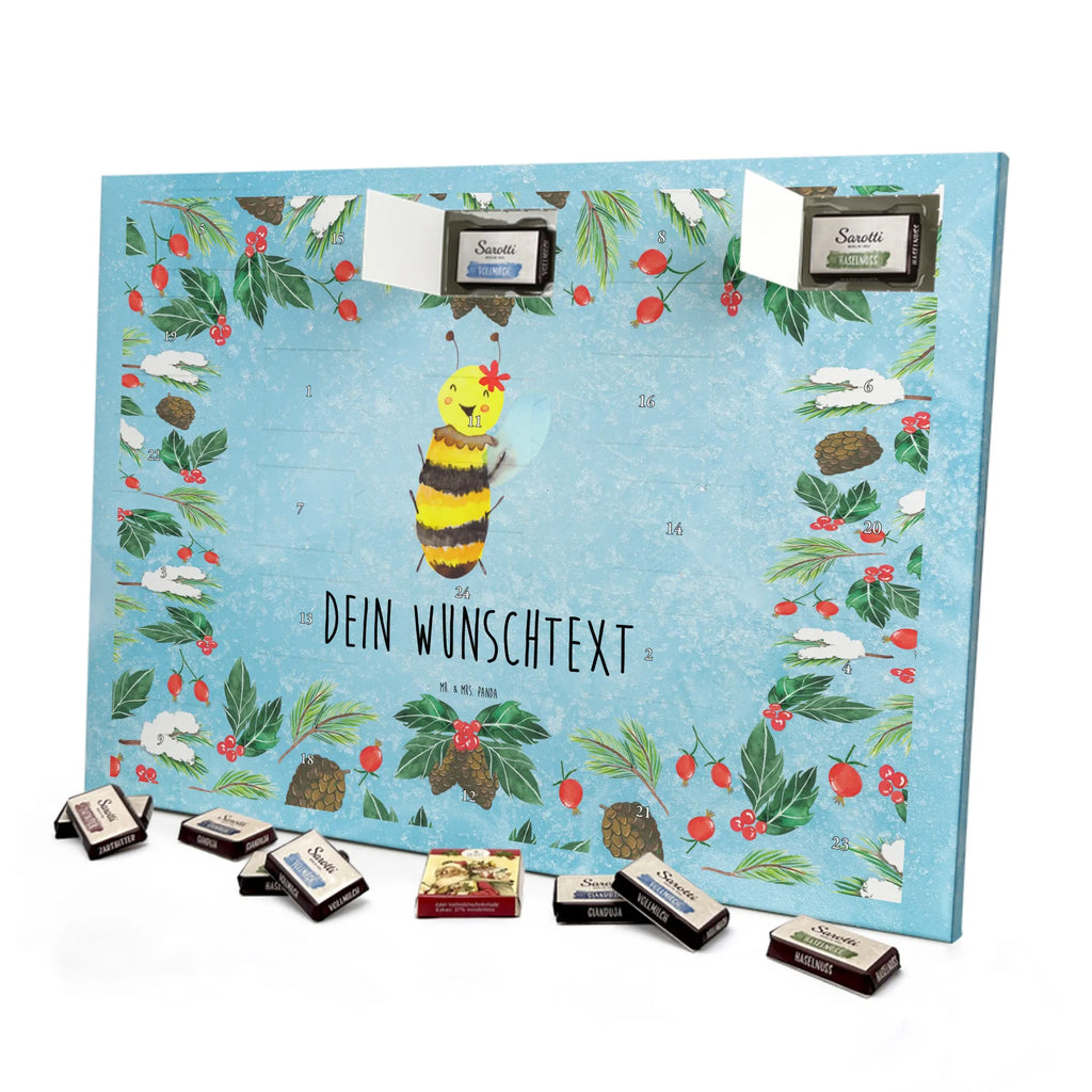 Adventskalender mit Namen Biene Happy Personalisierter Adventskalender, Adventskalender mit Namen, Biene, Hummel, Wespe