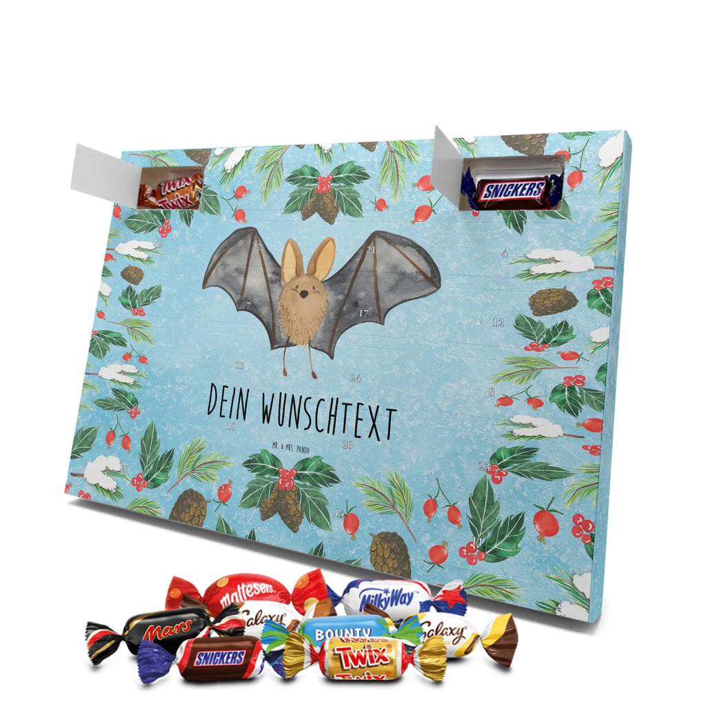 Adventskalender mit Namen Fledermaus Flügel Adventskalender mit Namen, Personalisierter Adventskalender, Tiermotive, Tiere, Gute Laune, Lustige Sprüche