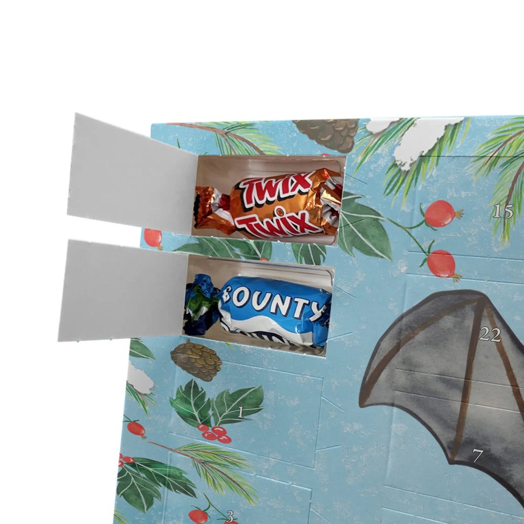 Adventskalender mit Namen Fledermaus Flügel Adventskalender mit Namen, Personalisierter Adventskalender, Tiermotive, Tiere, Gute Laune, Lustige Sprüche