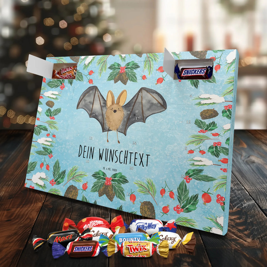 Adventskalender mit Namen Fledermaus Flügel Adventskalender mit Namen, Personalisierter Adventskalender, Tiermotive, Tiere, Gute Laune, Lustige Sprüche