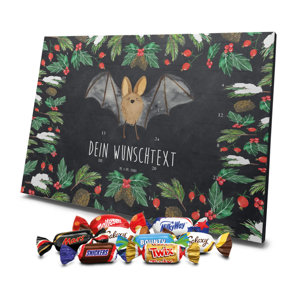 Adventskalender mit Namen Fledermaus Flügel Adventskalender mit Namen, Personalisierter Adventskalender, Tiermotive, Tiere, Gute Laune, Lustige Sprüche