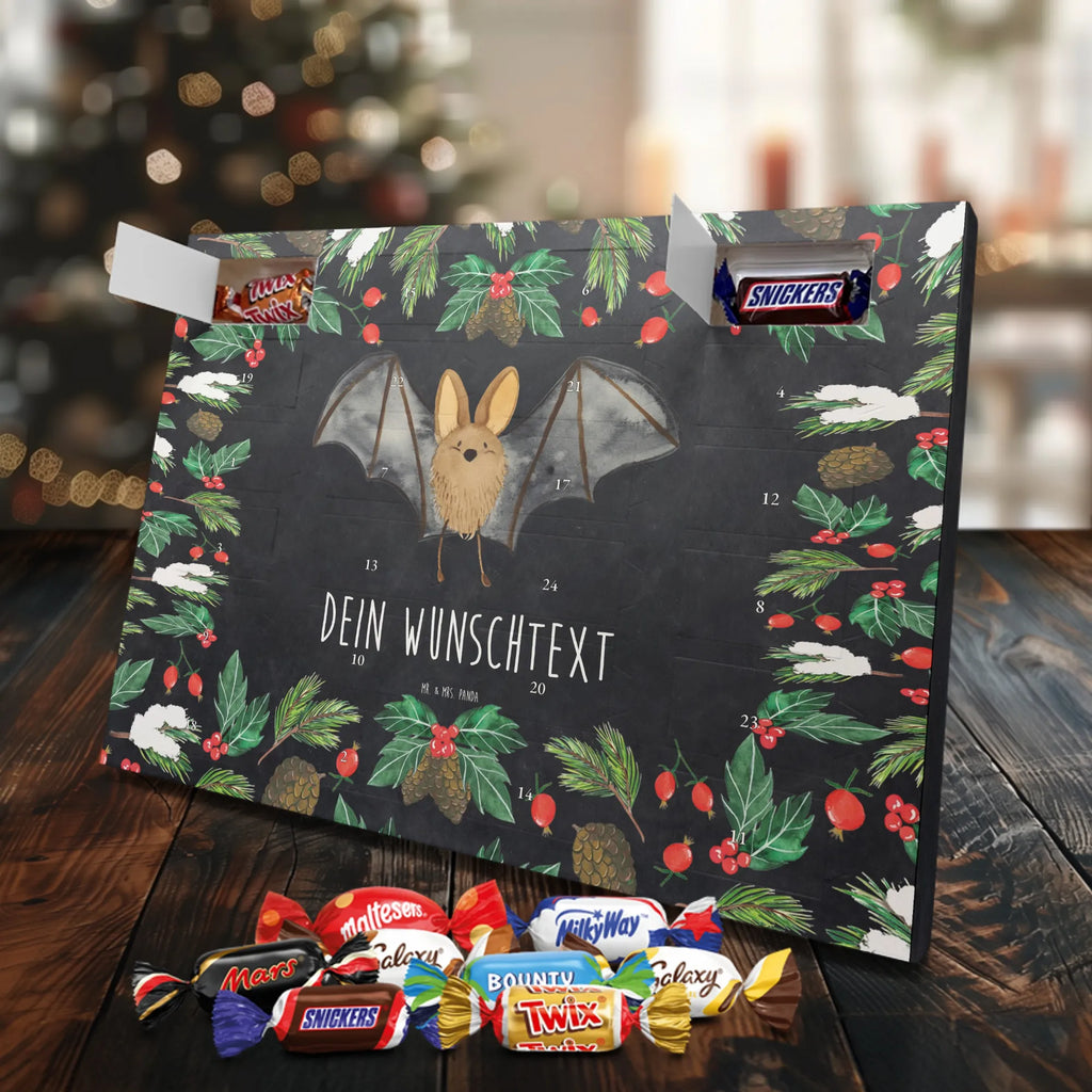 Adventskalender mit Namen Fledermaus Flügel Adventskalender mit Namen, Personalisierter Adventskalender, Tiermotive, Tiere, Gute Laune, Lustige Sprüche