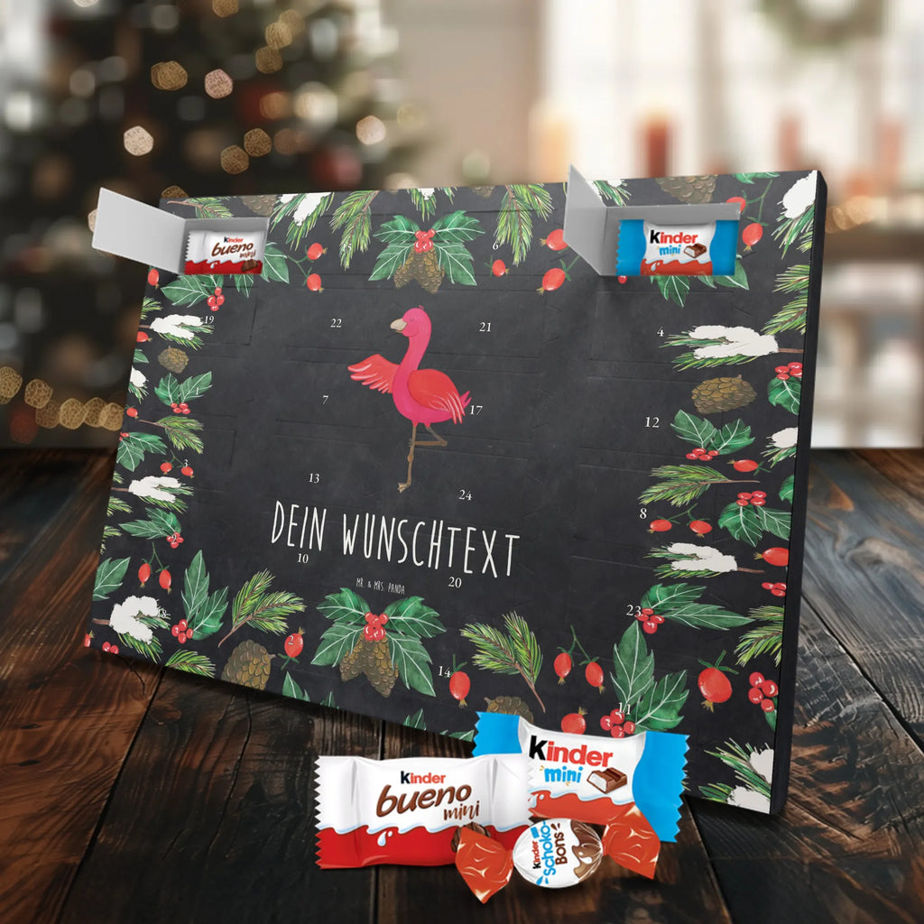 Adventskalender mit Namen Flamingo Yoga Personalisierter Adventskalender, Adventskalender mit Namen, Flamingo, Yoga-Übung, Vogel, Achtsamkeit, Namaste, Entspannung, Tiefenentspannung, Aufregen, Ärger, Yoga