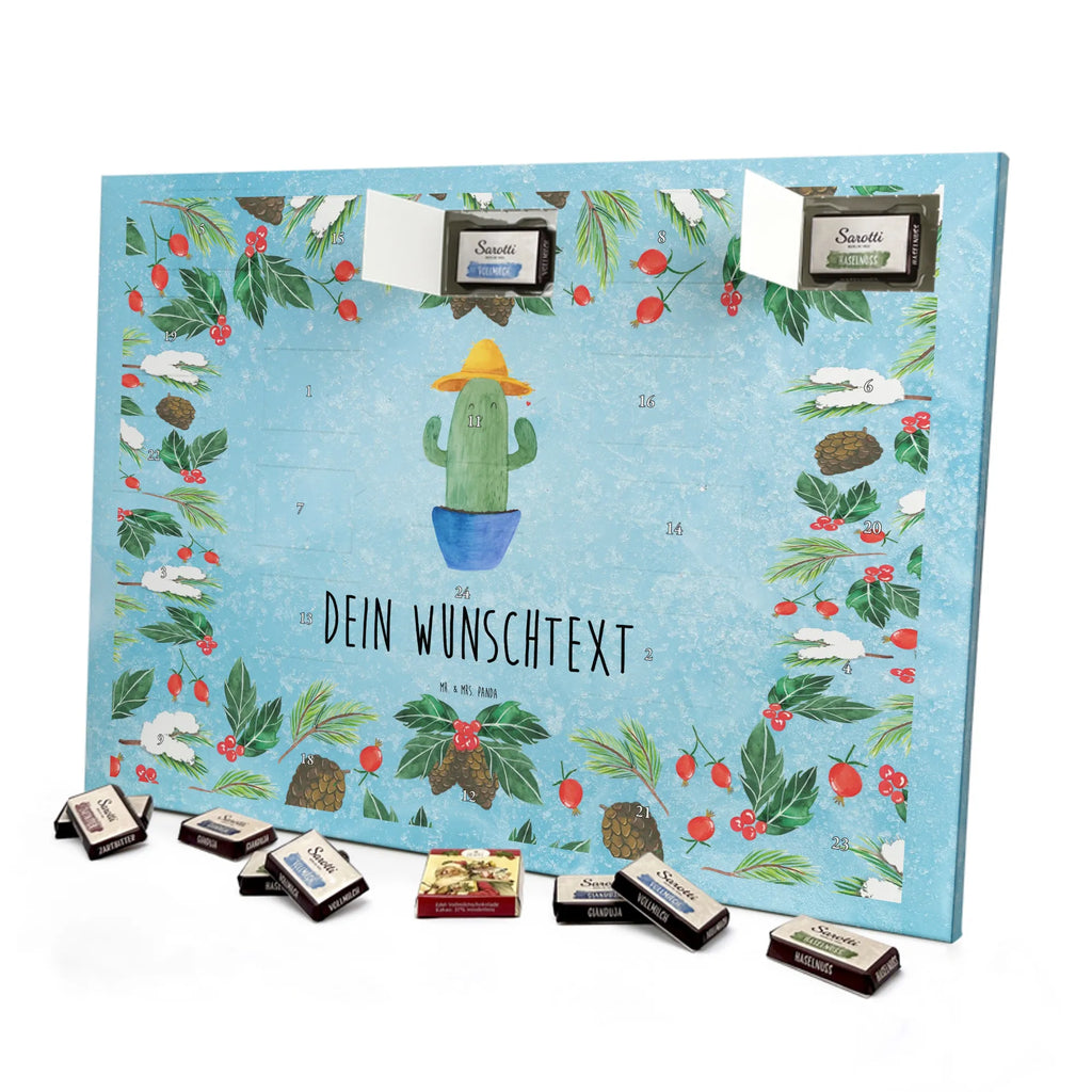Personalisierter Schoko Adventskalender Kaktus Hut Personalisierter Adventskalender, Adventskalender mit Namen, Kakteen, Kaktus, Geschenkidee, Reisen, Städtetrip, Weltreise, Spruch, Motivation, Reisetagebuch, Kaktusliebe, Weltenbummler