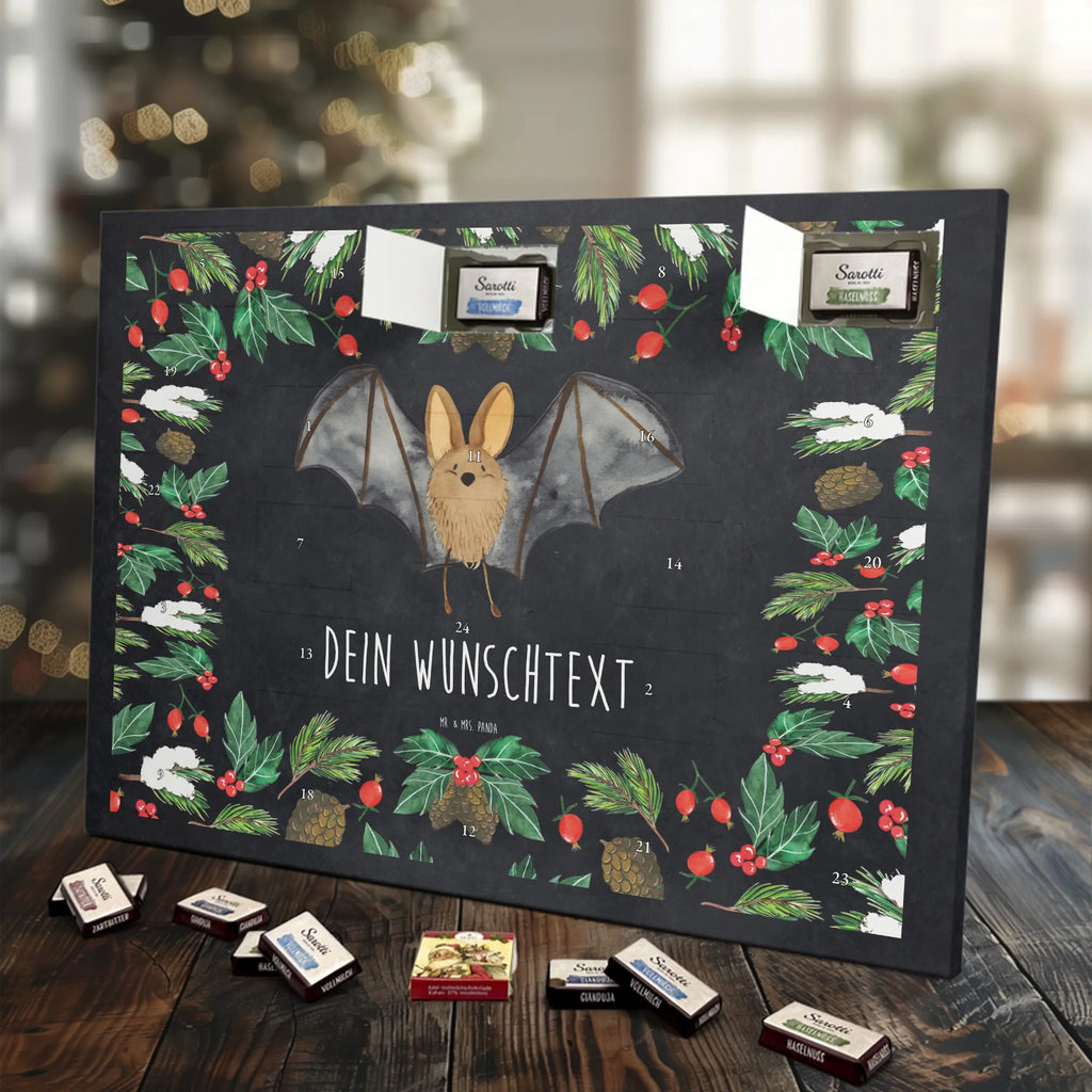 Adventskalender mit Namen Fledermaus Flügel Adventskalender mit Namen, Personalisierter Adventskalender, Tiermotive, Tiere, Gute Laune, Lustige Sprüche