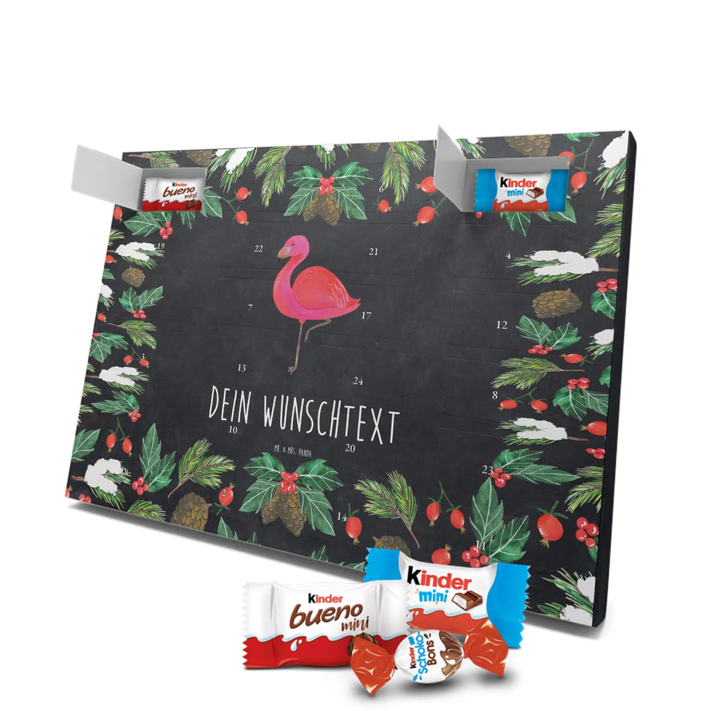 Personalisierter Schoko Adventskalender Flamingo Classic Personalisierter Adventskalender, Adventskalender mit Namen, Flamingo, Stolz, Spruch, Selbstliebe, Sohn, Freundinnen, Ich, für Mich, Tochter, Geschwister, Freundin, Außenseiter, Einzigartig