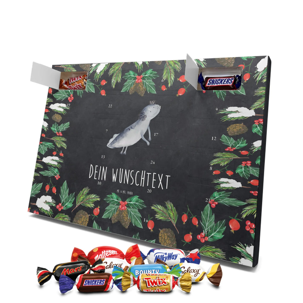 Adventskalender mit Namen Axolotl Schwimmen Personalisierter Adventskalender, Adventskalender mit Namen, Molch, Axolotl, Probleme, Lurche, Lösungen, Motivation, Schwanzlurch, Problem, Lurch, Axolot
