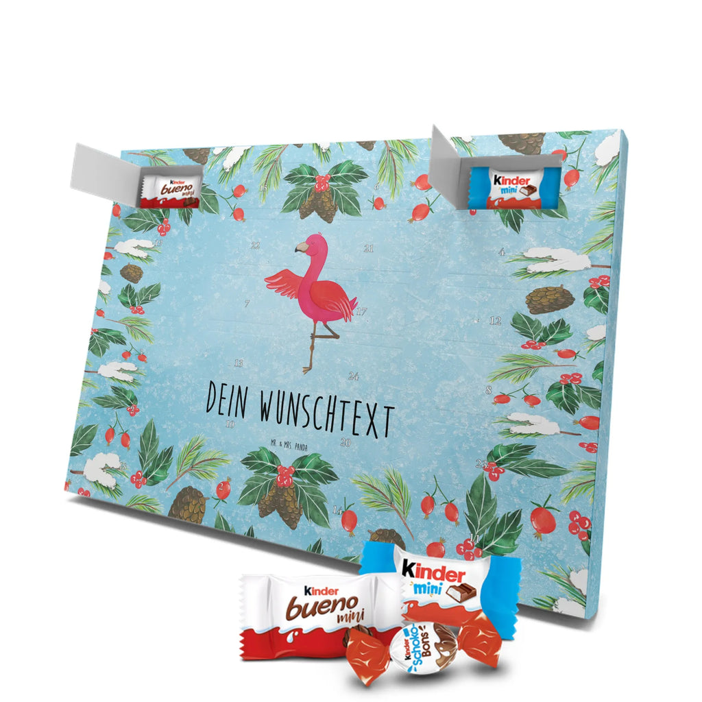 Adventskalender mit Namen Flamingo Yoga Personalisierter Adventskalender, Adventskalender mit Namen, Flamingo, Yoga-Übung, Vogel, Achtsamkeit, Namaste, Entspannung, Tiefenentspannung, Aufregen, Ärger, Yoga