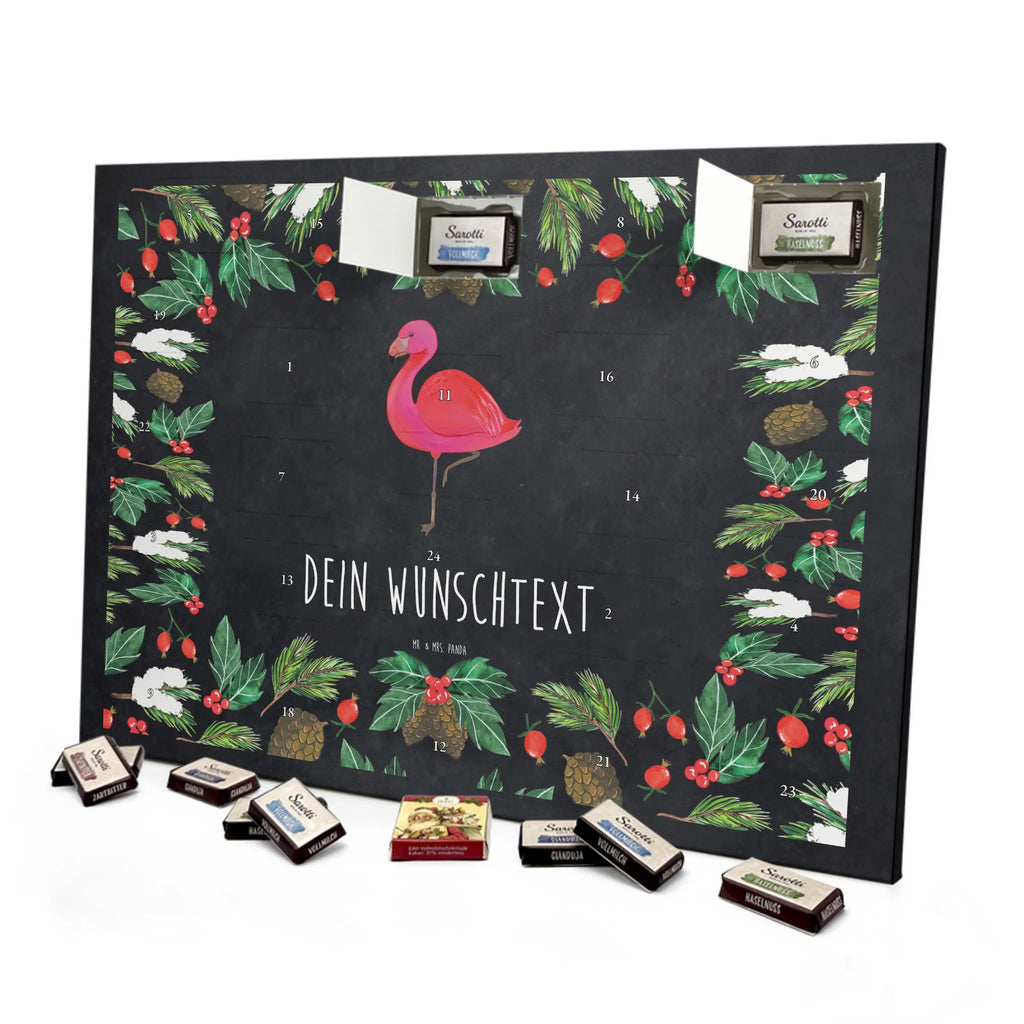 Personalisierter Schoko Adventskalender Flamingo Classic Personalisierter Adventskalender, Adventskalender mit Namen, Flamingo, Stolz, Spruch, Freundin, Außenseiter, für Mich, Geschwister, Tochter, Freundinnen, Selbstliebe, Ich, Einzigartig, Sohn