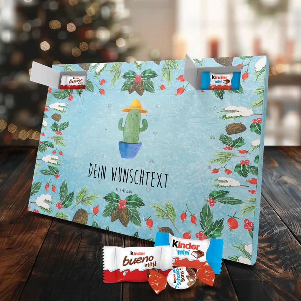 Personalisierter Schoko Adventskalender Kaktus Hut Personalisierter Adventskalender, Adventskalender mit Namen, Kakteen, Kaktus, Geschenkidee, Reisen, Städtetrip, Weltreise, Spruch, Motivation, Reisetagebuch, Kaktusliebe, Weltenbummler