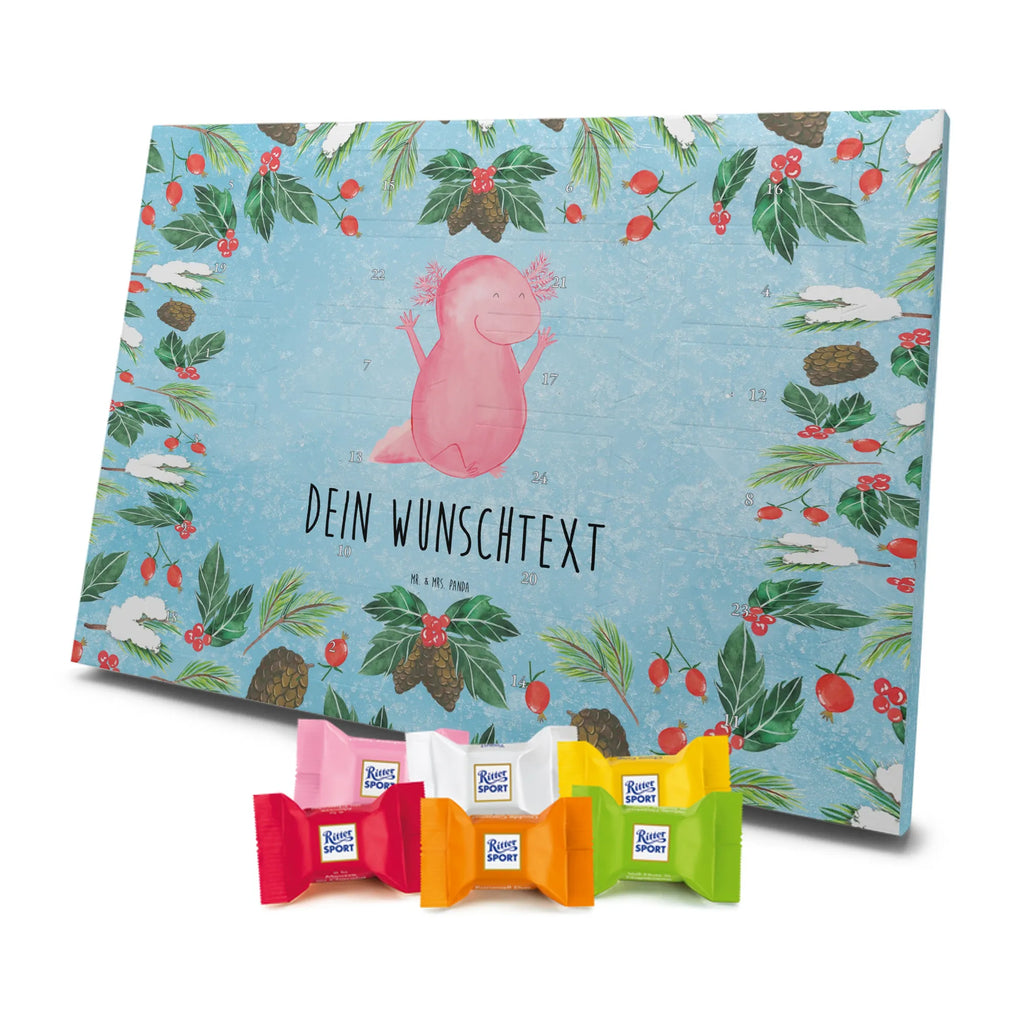 Adventskalender mit Namen Axolotl Hurra Adventskalender mit Namen, Personalisierter Adventskalender, Molch, Axolotl, Lurch, Spaß, Axolot, Fröhlich, Freude, Lurche, Zufriedenheit, Motivation, Schwanzlurch