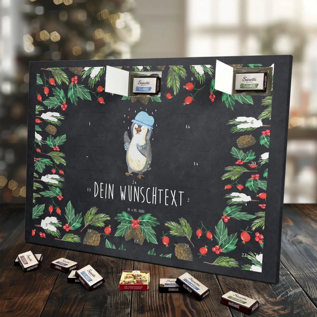 Adventskalender mit Namen Pinguin Duschen Personalisierter Adventskalender, Adventskalender mit Namen, Pinguin, Lebensmotto, Duschen, Pinguine, glücklich sein, Dusche, Neustart, Motivation, Neuanfang