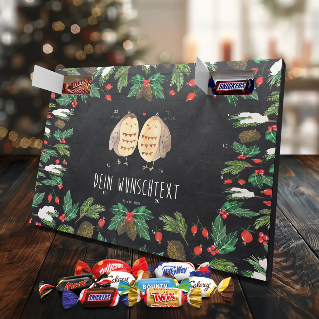 Adventskalender mit Namen Eulen Liebe Adventskalender mit Namen, Personalisierter Adventskalender, Eule, Freundin Geschenk, Liebe, Owl, Eule Deko, Wortspiel Lustig, All You Need Is Love, Liebe Spruch, Hochzeit Spruch, Freund