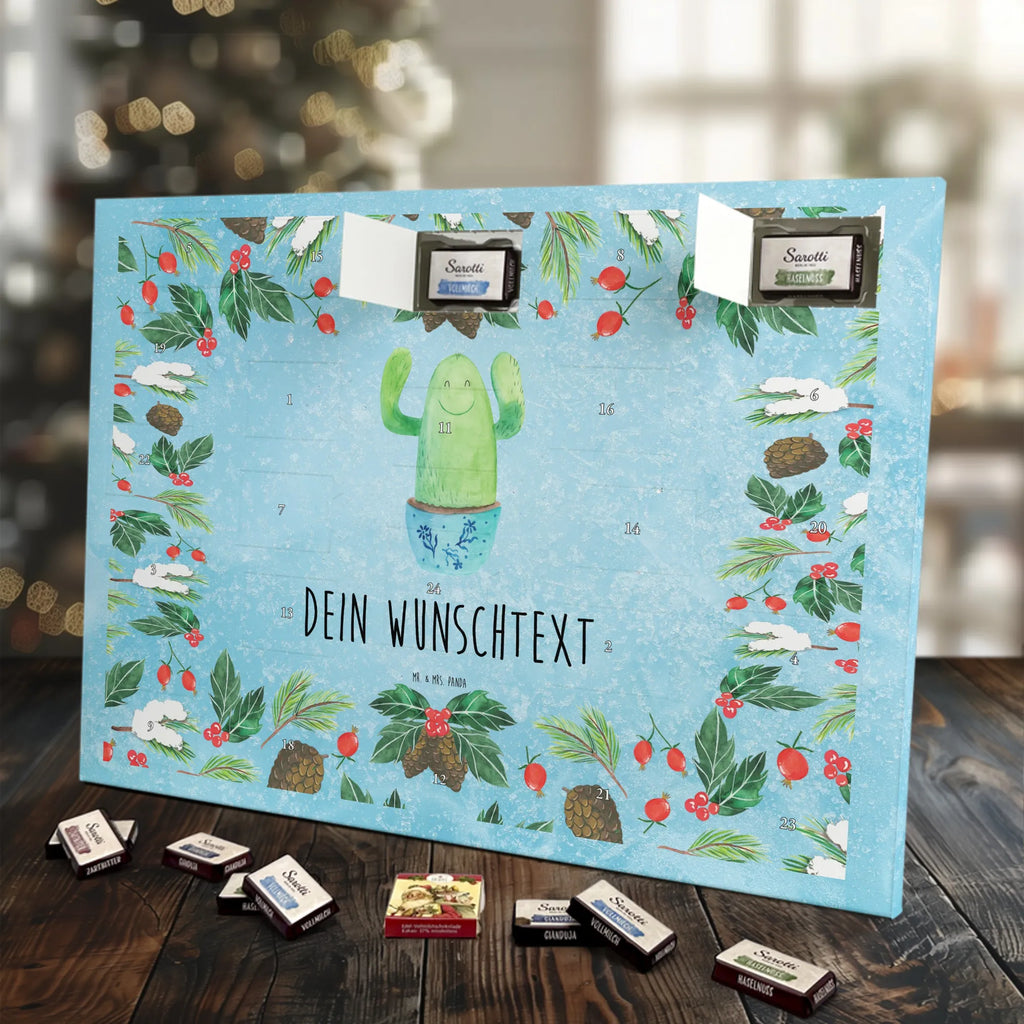 Personalisierter Schoko Adventskalender Kaktus Happy Personalisierter Adventskalender, Adventskalender mit Namen, Kakteen, Kaktus, Motivation, Kindersicherung, Kollegin, Ausbildung, Büroalltag, Freundin, Neustart, Lustig, Mutter, Spruch, Familie, Büro, Kollege
