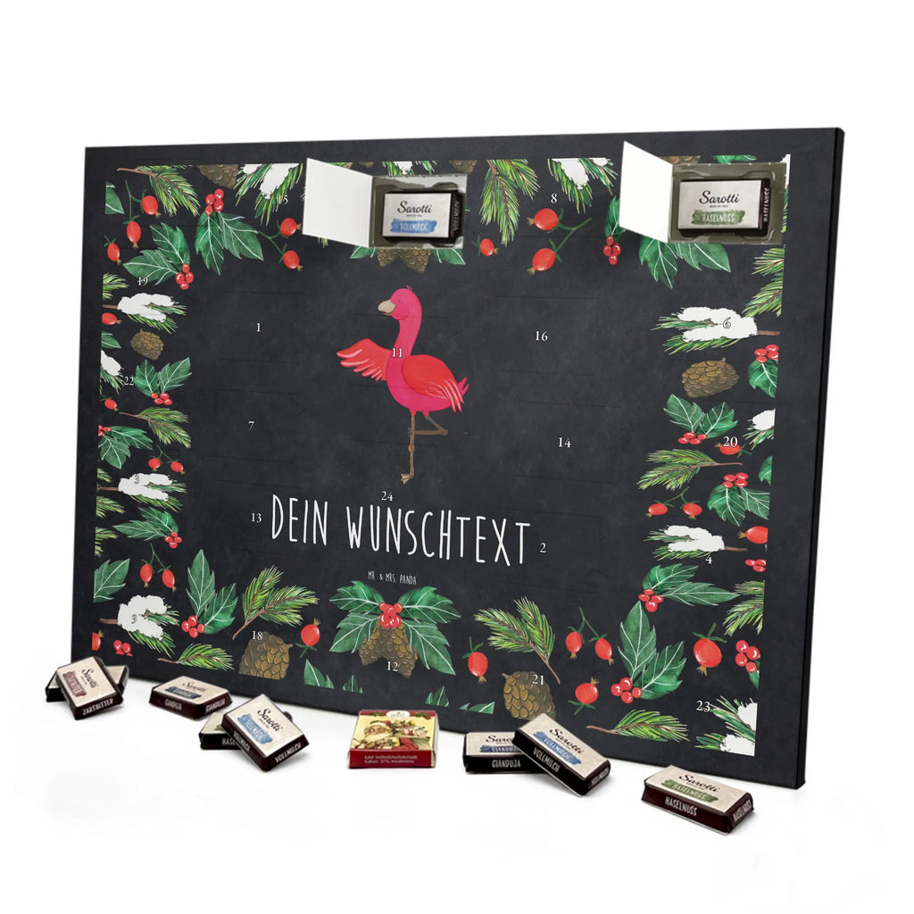 Adventskalender mit Namen Flamingo Yoga Personalisierter Adventskalender, Adventskalender mit Namen, Flamingo, Yoga-Übung, Vogel, Achtsamkeit, Namaste, Entspannung, Tiefenentspannung, Aufregen, Ärger, Yoga
