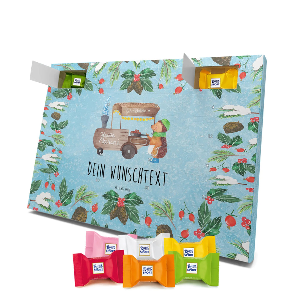  hedgehog Chestnuts snow, Christmas time