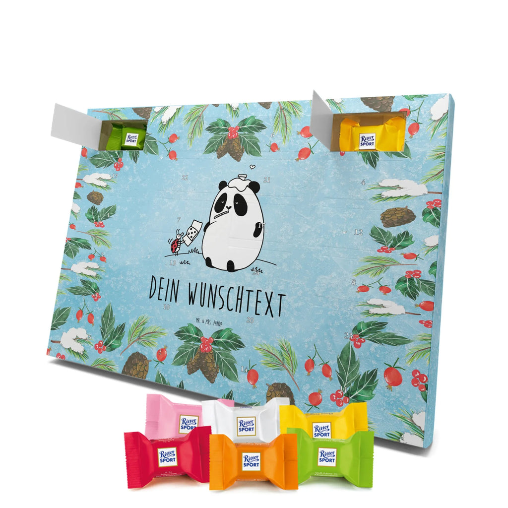 Adventskalender mit Namen Panda Gute Besserung Personalisierter Adventskalender, Adventskalender mit Namen