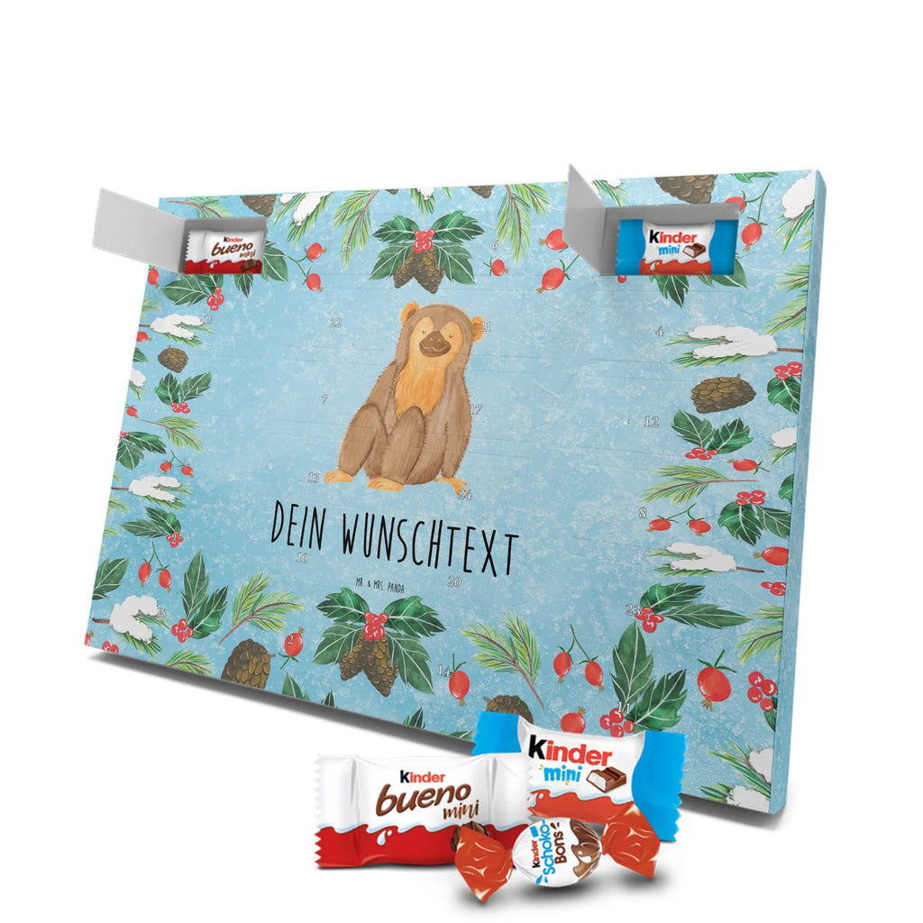 Personalisierter Schoko Adventskalender Affe Adventskalender mit Namen, Personalisierter Adventskalender, Wildtiere, Afrika, Affen, Äffchen, Selbstachtung, Selbstbewusstsein, Motivation, Selbstliebe, Selfcare, Respekt, Affe, Liebe