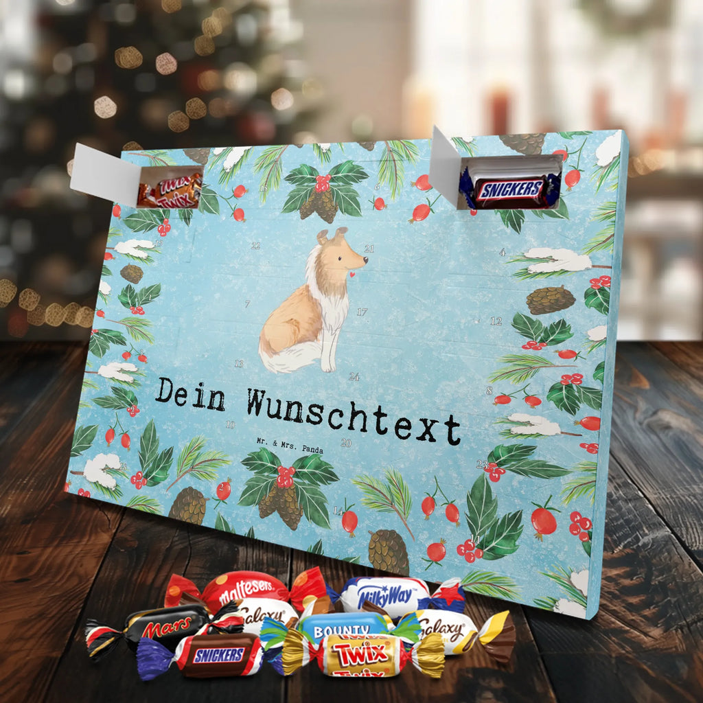 Adventskalender mit Namen Langhaar Collie Moment Adventskalender mit Namen, Personalisierter Adventskalender, Schenken, Hundebesitzer, Rassehund, Hunderasse, Welpe, Hund, Geschenk, Tierfreund, Britischer Hütehund, Langhaar Collie