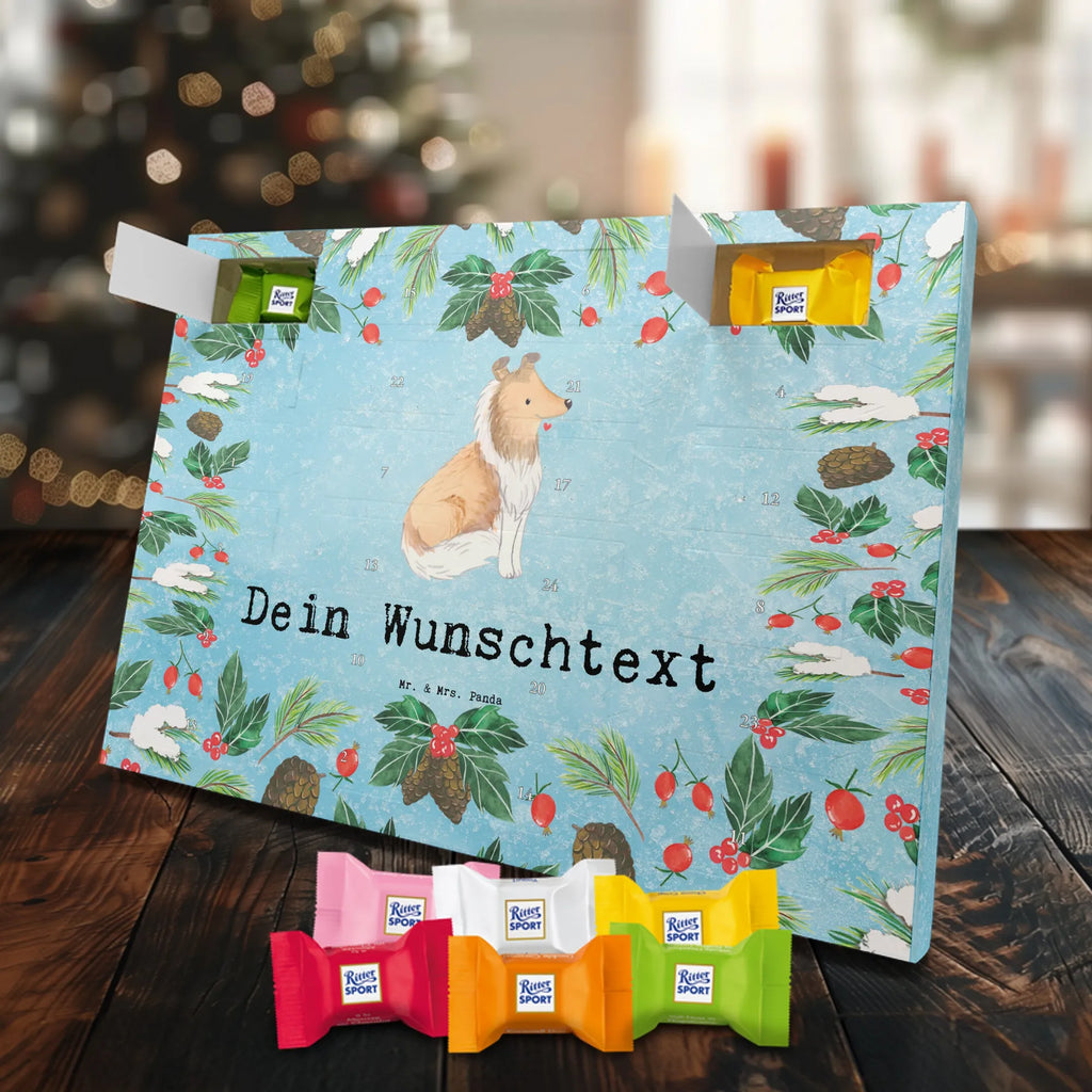 Adventskalender mit Namen Langhaar Collie Moment Adventskalender mit Namen, Personalisierter Adventskalender, Schenken, Hundebesitzer, Rassehund, Hunderasse, Welpe, Hund, Geschenk, Tierfreund, Britischer Hütehund, Langhaar Collie