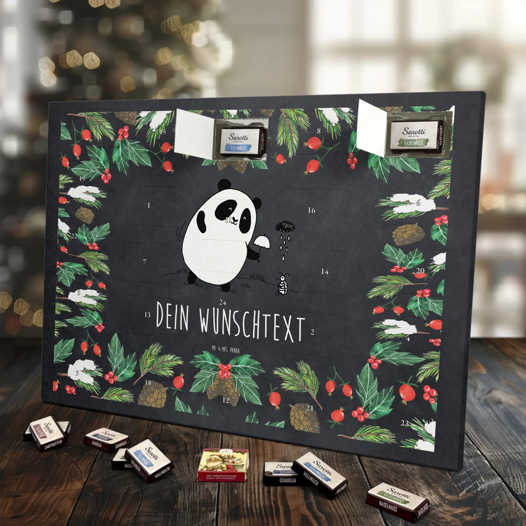  Panda togetherness Adventskalender mit Namen, Personalisierter Adventskalender