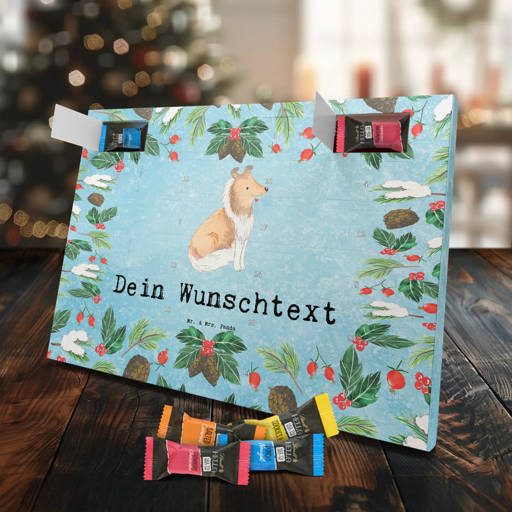 Adventskalender mit Namen Langhaar Collie Moment Adventskalender mit Namen, Personalisierter Adventskalender, Schenken, Hundebesitzer, Rassehund, Hunderasse, Welpe, Hund, Geschenk, Tierfreund, Britischer Hütehund, Langhaar Collie