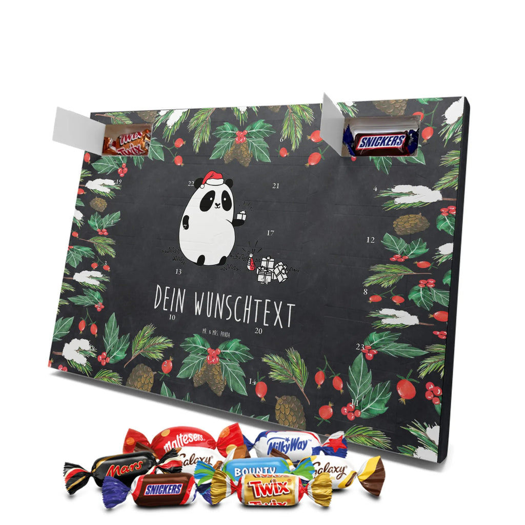 Adventskalender mit Namen Panda Weihnachtsgeschenk Personalisierter Adventskalender, Adventskalender mit Namen