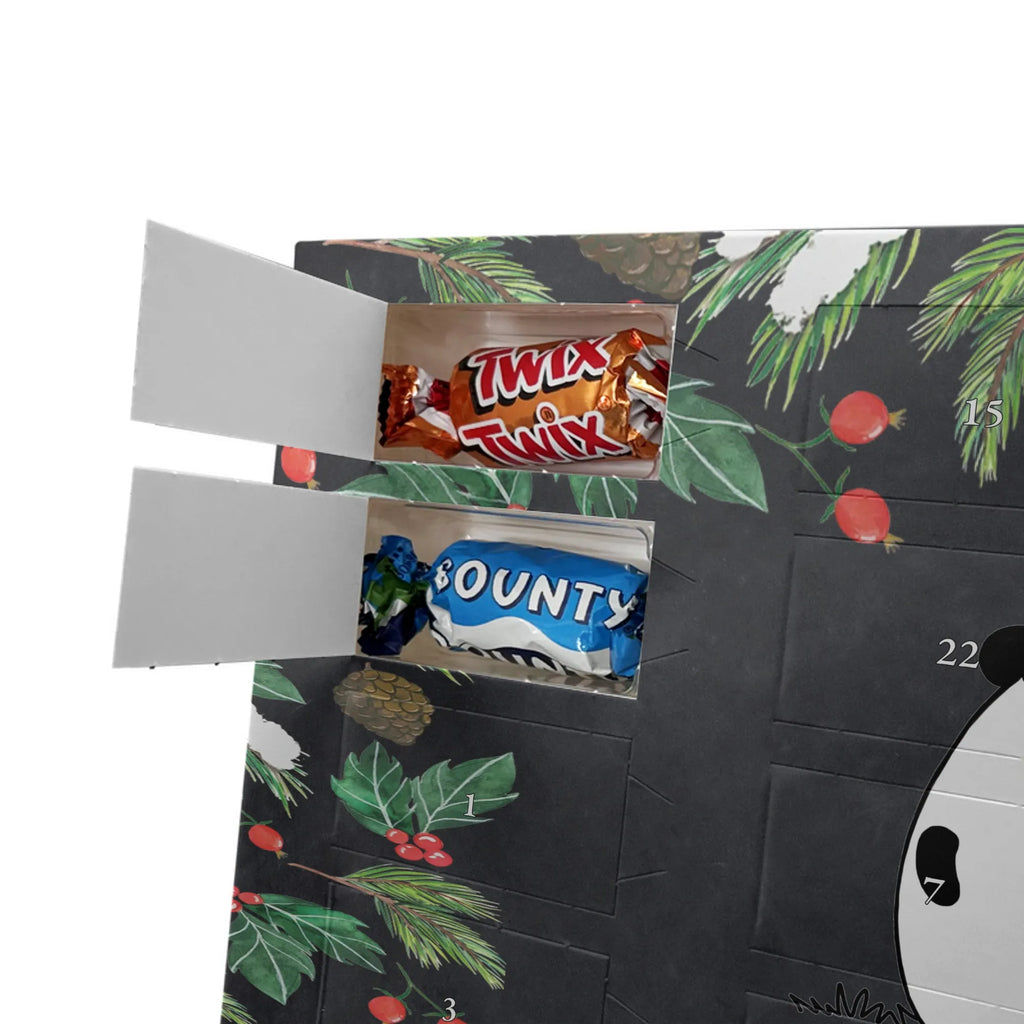 Adventskalender mit Namen Panda Weihnachtsgeschenk Personalisierter Adventskalender, Adventskalender mit Namen