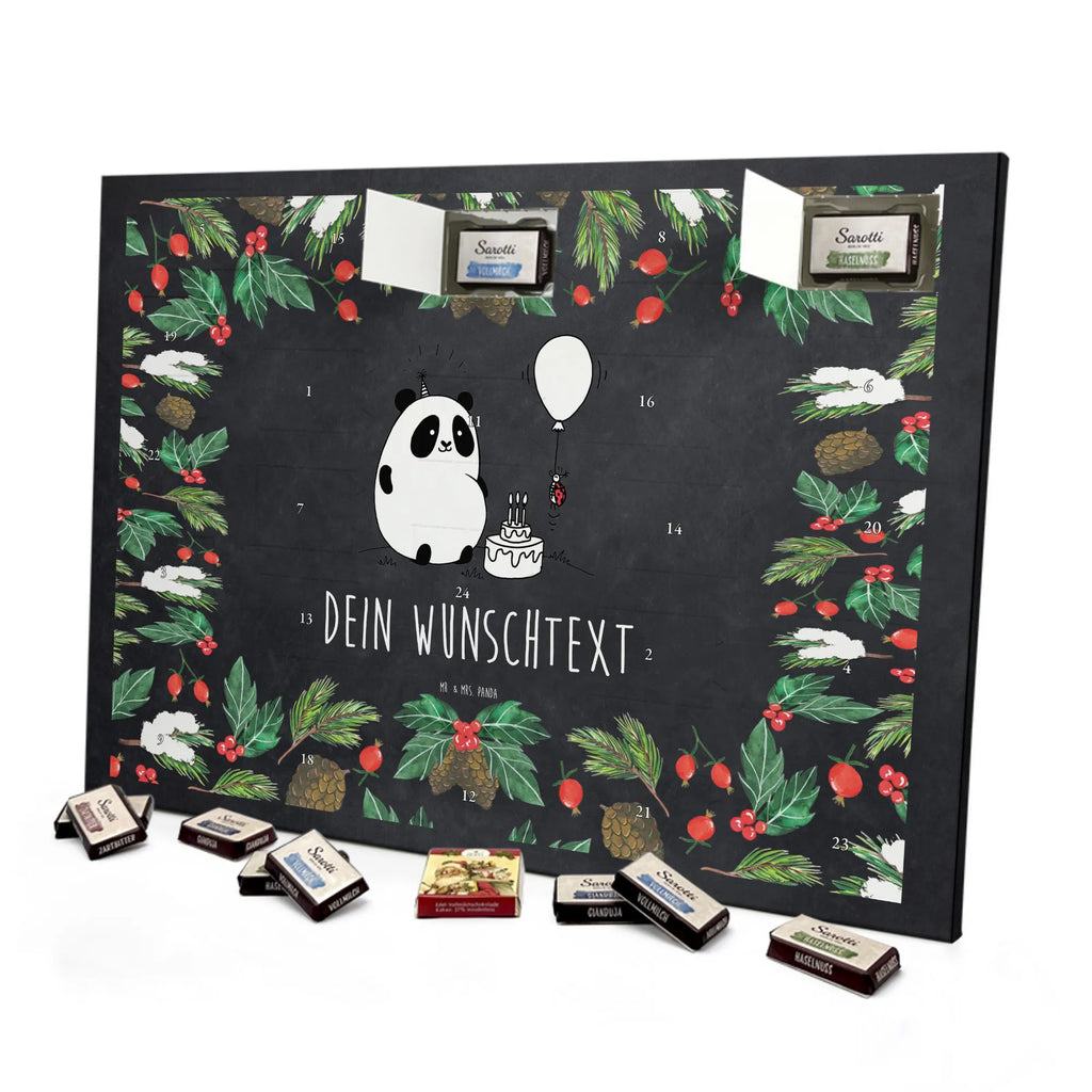  Panda Birthday Adventskalender mit Namen, Personalisierter Adventskalender