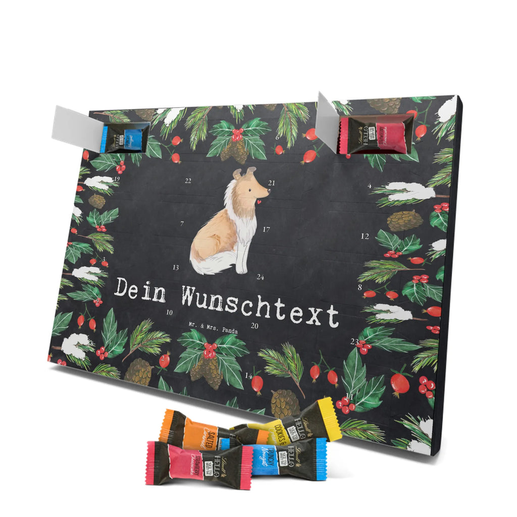 Adventskalender mit Namen Langhaar Collie Moment Adventskalender mit Namen, Personalisierter Adventskalender, Schenken, Hundebesitzer, Rassehund, Hunderasse, Welpe, Hund, Geschenk, Tierfreund, Britischer Hütehund, Langhaar Collie