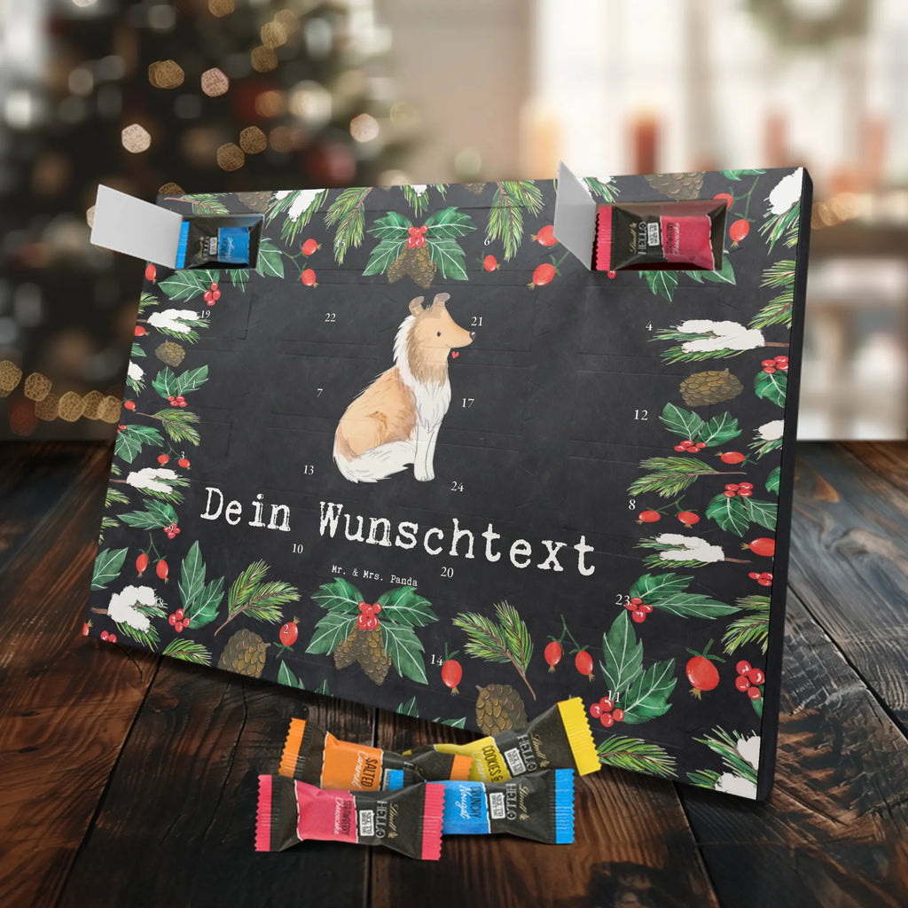 Adventskalender mit Namen Langhaar Collie Moment Adventskalender mit Namen, Personalisierter Adventskalender, Schenken, Hundebesitzer, Rassehund, Hunderasse, Welpe, Hund, Geschenk, Tierfreund, Britischer Hütehund, Langhaar Collie