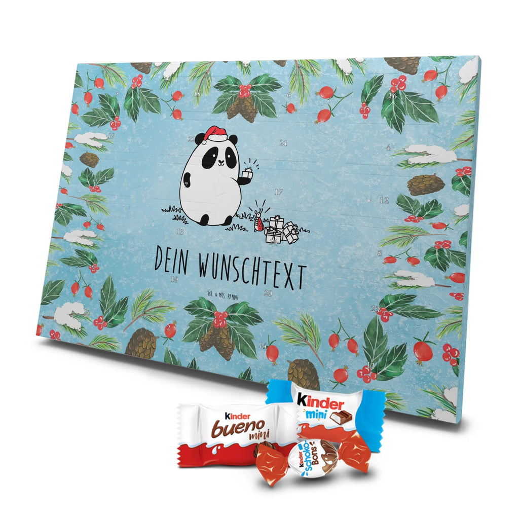 Adventskalender mit Namen Panda Weihnachtsgeschenk Personalisierter Adventskalender, Adventskalender mit Namen