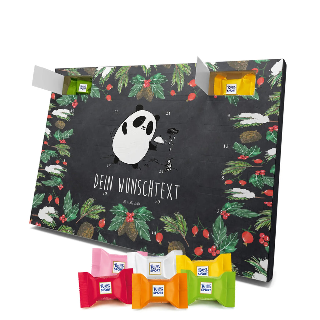  Panda togetherness Adventskalender mit Namen, Personalisierter Adventskalender