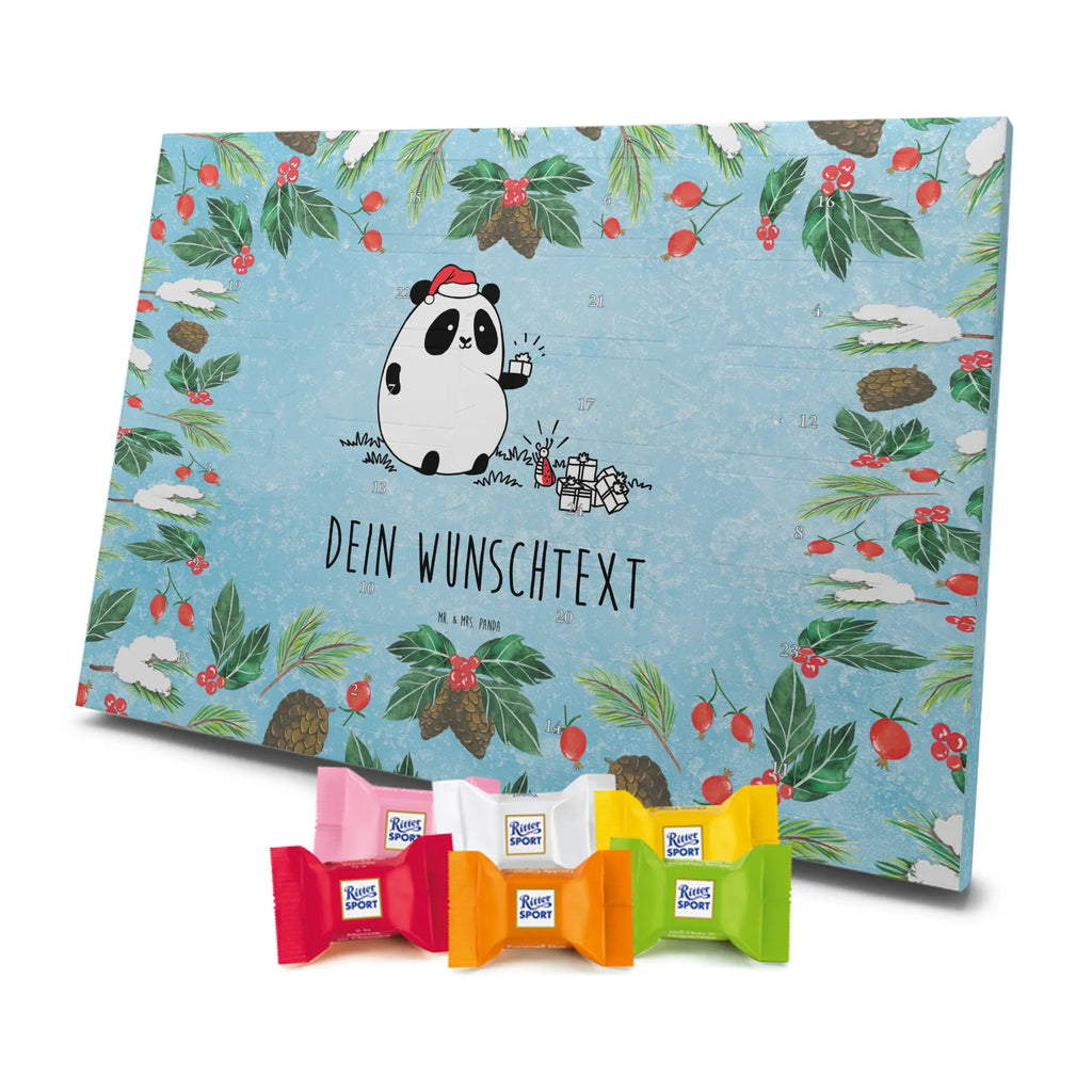 Adventskalender mit Namen Panda Weihnachtsgeschenk Personalisierter Adventskalender, Adventskalender mit Namen