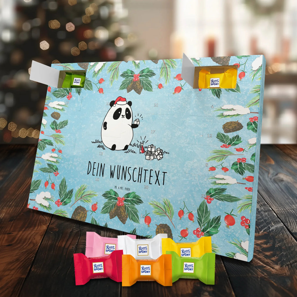 Adventskalender mit Namen Panda Weihnachtsgeschenk Personalisierter Adventskalender, Adventskalender mit Namen