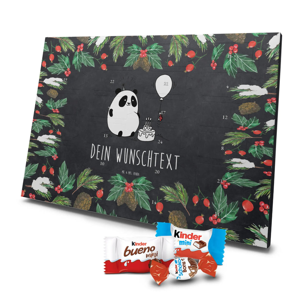  Panda Birthday Adventskalender mit Namen, Personalisierter Adventskalender