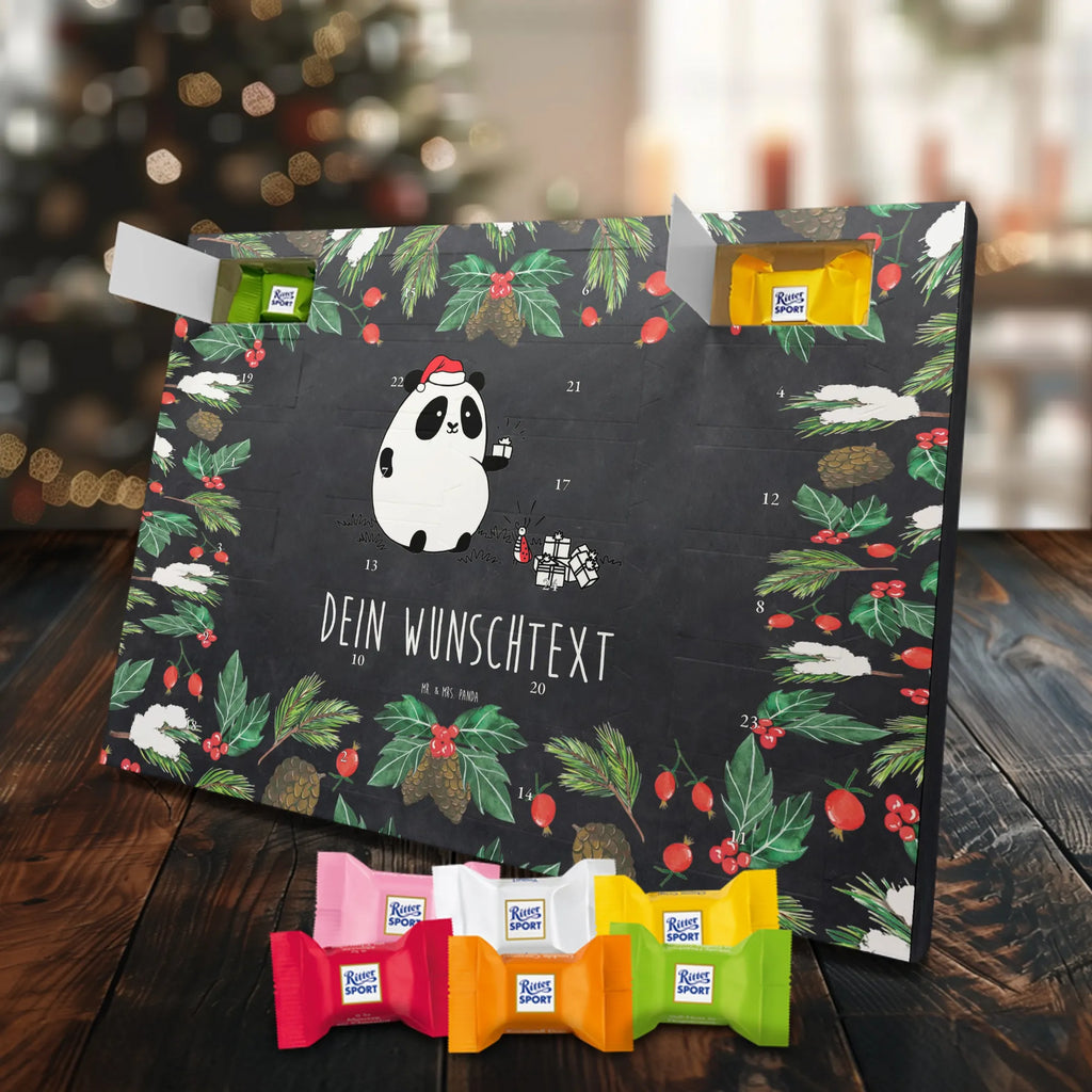 Adventskalender mit Namen Panda Weihnachtsgeschenk Personalisierter Adventskalender, Adventskalender mit Namen