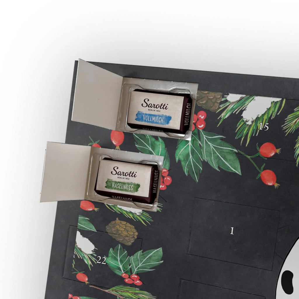 Adventskalender mit Namen Panda Weihnachtsgeschenk Personalisierter Adventskalender, Adventskalender mit Namen
