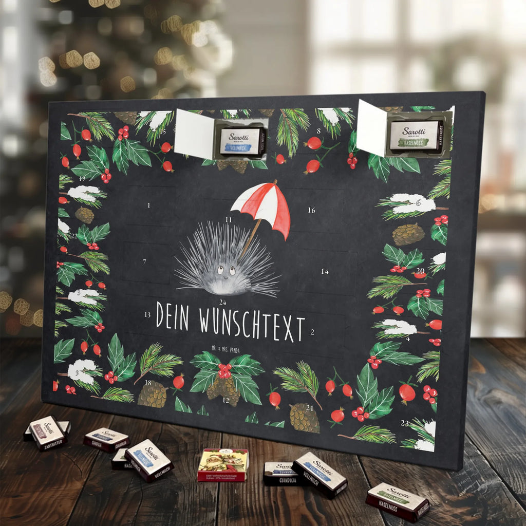 Personalisierter Schoko Adventskalender Seeigel Adventskalender mit Namen, Personalisierter Adventskalender, Urlaub, Meerestiere, Meer, Hier und Jetzt, Selbstliebe, Lebe, Achtsamkeit, Seeigel, Leben, Selbstakzeptanz