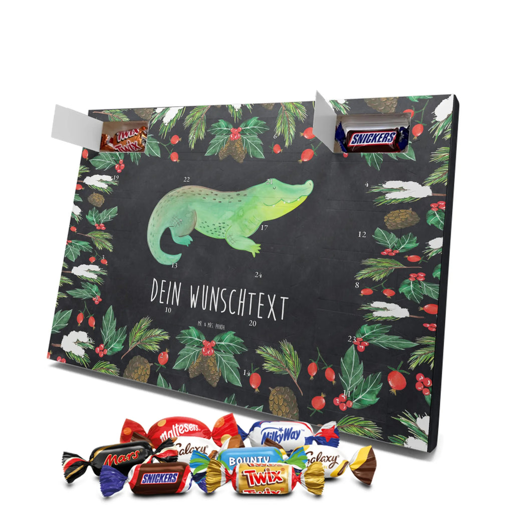 Personalisierter Schoko Adventskalender Krokodil Personalisierter Adventskalender, Adventskalender mit Namen, Meerestiere, Meer, Urlaub, Verrückt sein, Reiselust, Freundin, Spontan sein, Beste Freundin, Lieblingsmensch, Krokodil, Abenteuerlust, Krokodile