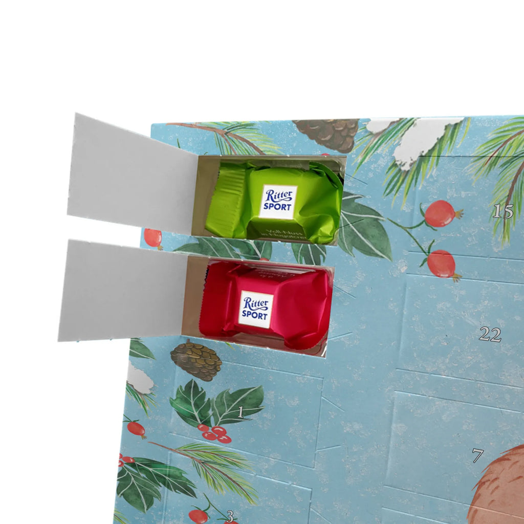 Adventskalender mit Namen Capybara Blume Adventskalender mit Namen, Personalisierter Adventskalender, Tiere, Tiermotive, Lustige Sprüche, Gute Laune, Capybara