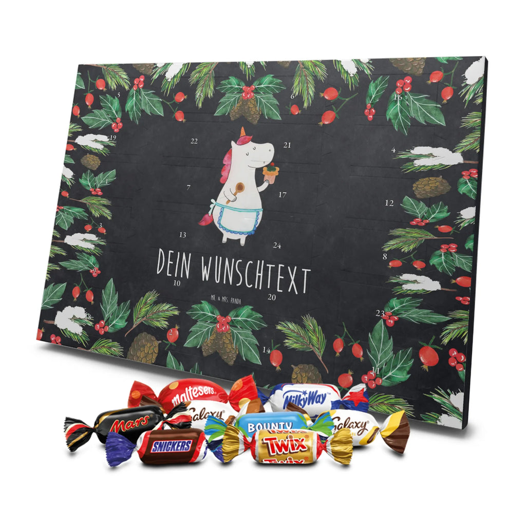 Adventskalender mit Namen Einhorn Küche Personalisierter Adventskalender, Adventskalender mit Namen, Einhörner, Unicorn, Einhorn Deko, Einhorn, Backen, Koch, Bäckerin, Träumen, Kuchen, Hobbykoch, Motivation, Torte, Träumer, Muffin