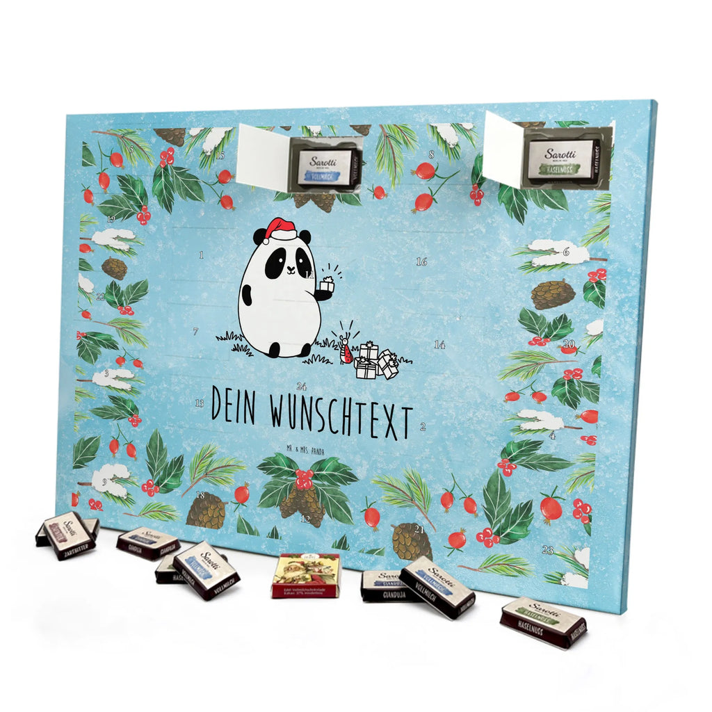 Adventskalender mit Namen Panda Weihnachtsgeschenk Personalisierter Adventskalender, Adventskalender mit Namen