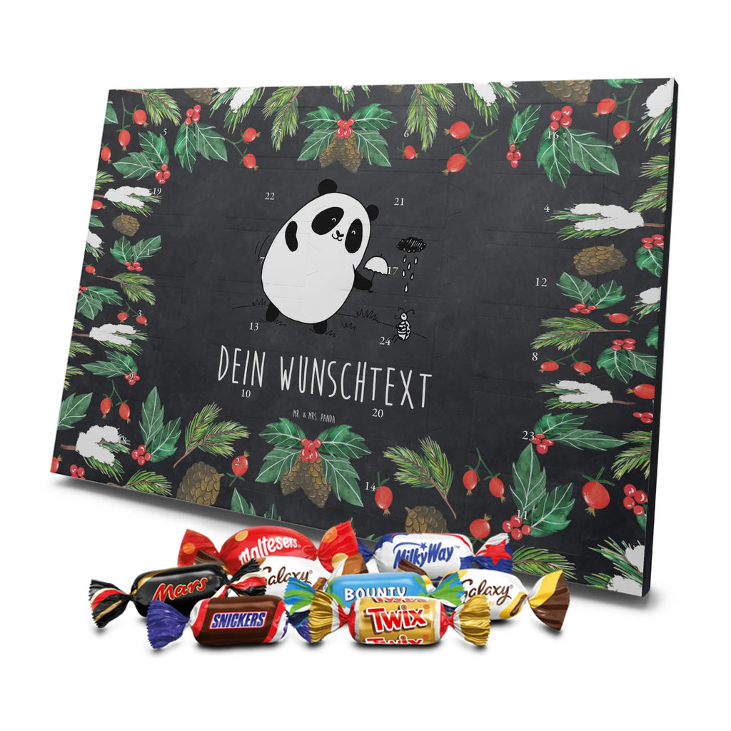Adventskalender mit Namen Panda Zusammenhalt Adventskalender mit Namen, Personalisierter Adventskalender