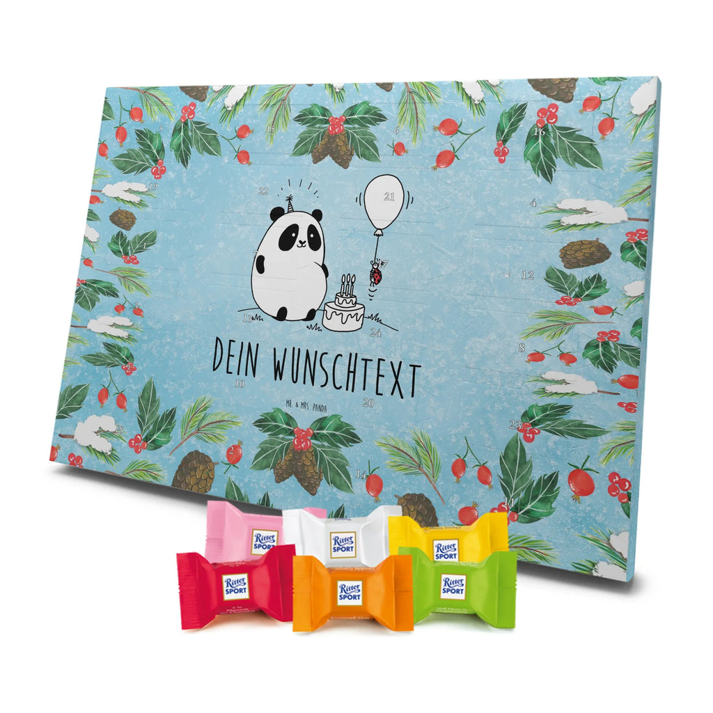  Panda Birthday Adventskalender mit Namen, Personalisierter Adventskalender